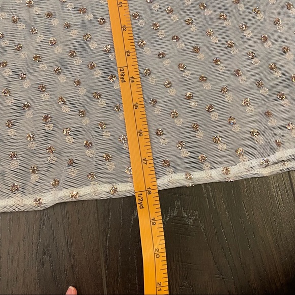 Luna Allegra Made in Italy Sparkly Crop Top - Picture 6 of 6